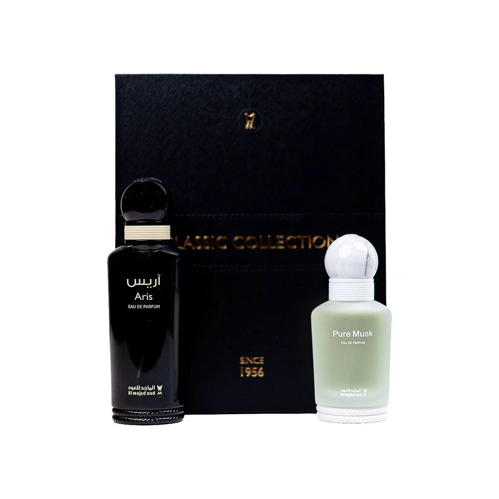 CLASSIC COLLECTION Eau De Parfum (ARIS 150ML & PURE MUSK 100ML)by AL MAJED OUD