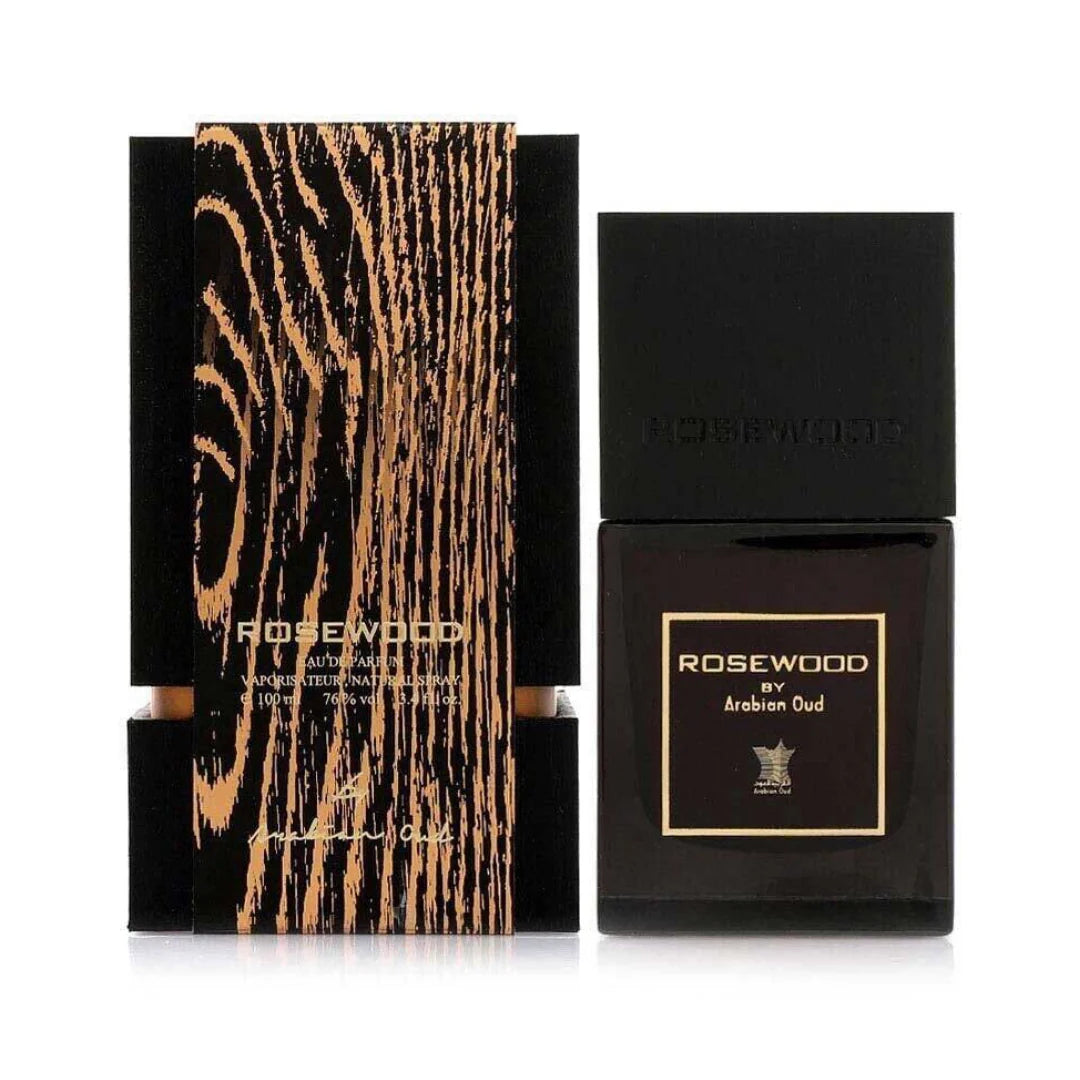 Rosewood Perfume 100ML by Arabian Oud | Best Woody Arabic Fragrance – AMWAJ Perfumes