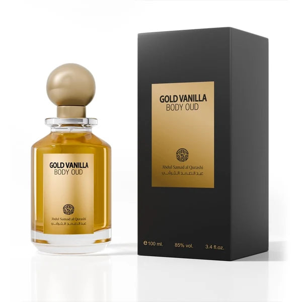 Gold Vanilla Body Oud Eau De Perfume 100ml – Luxurious Oriental Floral | Abdul Samad Al Qurashi | AMWAJ PERFUMES