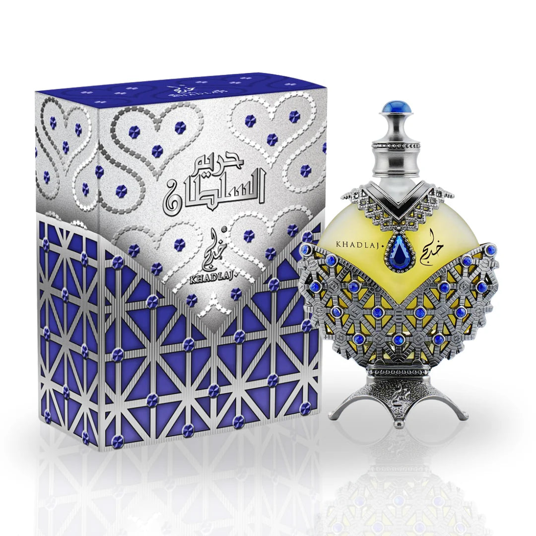 Hareem Al Sultan Blue Antique Perfume Oil CPO-35ML (1.18oz) BY KHADLAJ