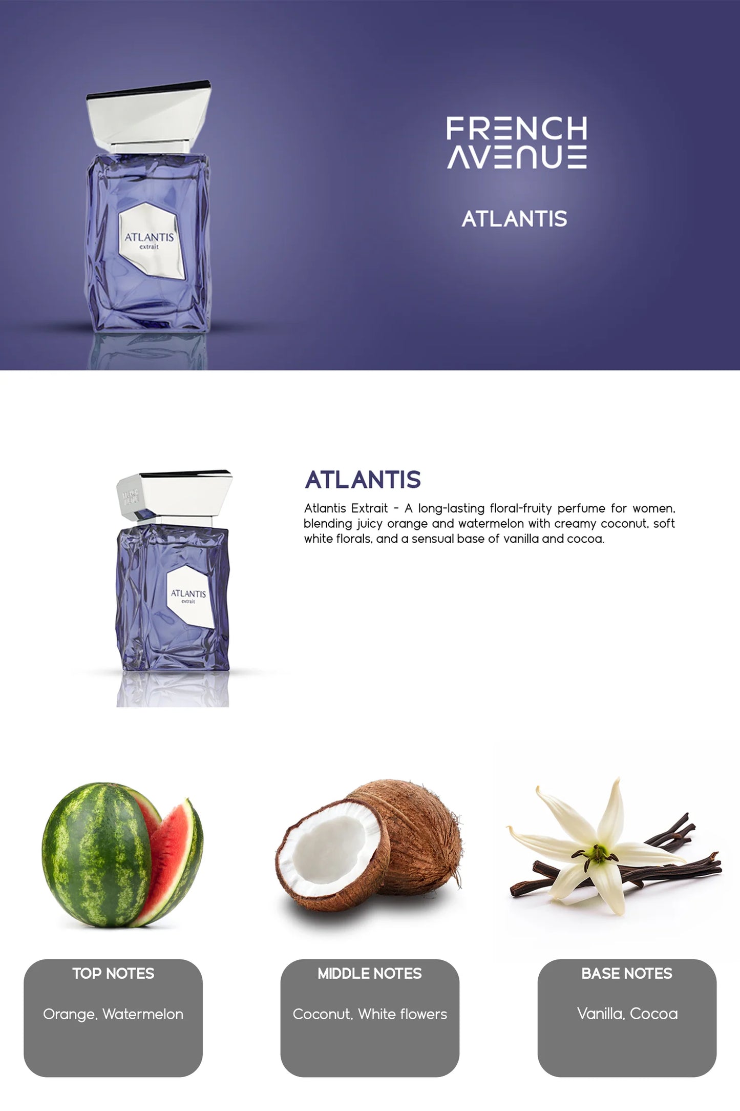 Atlantis Extrait De Parfum 100ml by FRENCH AVENUE