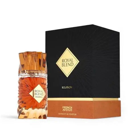 Royal Blend Bourbon Extrait De Parfum 100ML by French Avenue – Spicy Oriental Unisex Perfume with Cinnamon, Bourbon & Oakwood