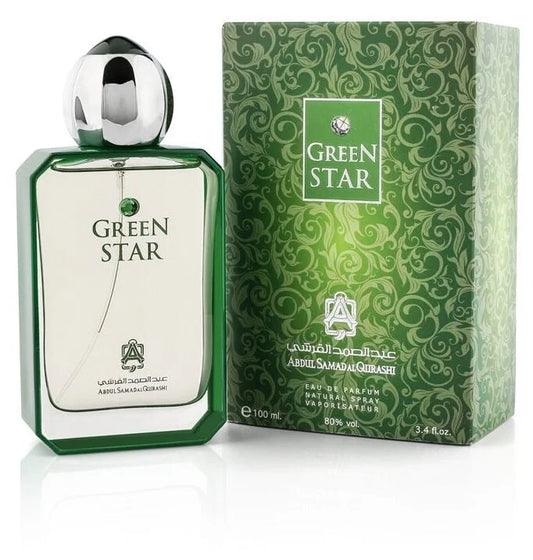 Green Star Eau de Parfum 100ML by Abdul Samad Al Qurashi – Fresh Oriental Citrus Floral Unisex Perfume | Amwaj Perfumes
